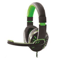 Esperanza Esperanza EGH330G CROW Gamer mikrofonos fejhallgató fekete-zöld