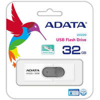 ADATA Pen Drive 32GB ADATA UV220 USB 2.0 White/Gray (AUV220-32G-RWHGY)