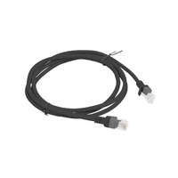 Lanberg Lanberg Patchcord RJ45 CAT5e UTP kábel 1.5m fekete (PCU5-10CC-0150-BK)