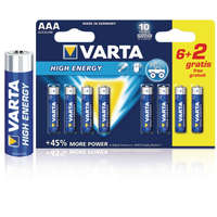 Varta Varta alkáli elem AAA 1.5 V High Energy 8db Promotional blister (VARTA-4903SO / 4903.121.428)