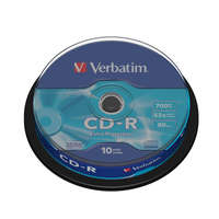 Verbatim Verbatim DataLife 80&#039;/700MB 52x CD lemez hengeres 10db/cs (43437)