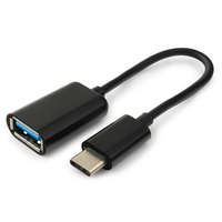 Gembird Gembird Cablexpert USB 2.0 OTG Type-C adapter kábel (CM/AF) 20cm (A-OTG-CMAF2-01)