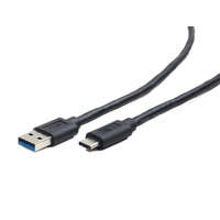 Gembird Gembird Cablexpert USB 3.0 AM --> Type-C (AM/CM) kábel 1.8m fekete (CCP-USB3-AMCM-6)