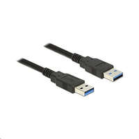 DeLock Delock 85060 USB 3.0 Type-A apa > USB 3.0 Type-A apa kábel, 1m, fekete