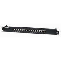 Intellinet Intellinet FTP patch panel árnyékolt 16 port CAT5e 1U 19" (513470)