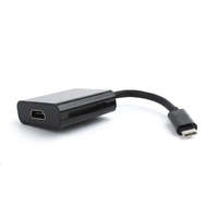 Gembird Gembird Cablexpert USB-C -> HDMI female adapter, fekete (A-CM-HDMIF-01)
