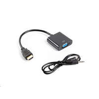 Lanberg Lanberg HDMI --> VGA adapter + audio kábel (AD-0017-BK)