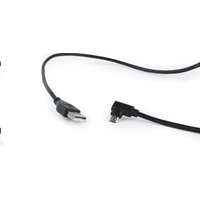 Gembird Gembird Cablexpert Double-sided Micro-USB -> USB 2.0 AM kábel 1.8 m, hajlított, fekete (CC-USB2-AMmDM90-6)
