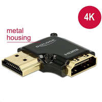 DeLock Delock 65660 High-Speed Ethernet HDMI-A anya > HDMI-A apa 4K 90° bal, fekete