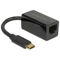 DeLock Delock 65904 USB Type-C > Gigabit LAN átalakító, kompakt, fekete