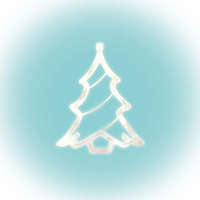 Somogyi Somogyi LED-es Ablakdísz Karácsonyfa forma 19cm meleg fehér (KID 412)
