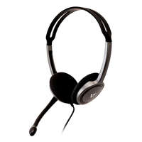 V7 V7 Lightweight Stereo Headset mikrofonos fejhallgató fekete (HA212-2EP)