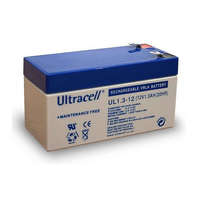 Ultracell Ultracell zselés ólomsavas gondozásmentes akkumulátor 12V 1300mAh 97x43x58mm (UL1.3-12)