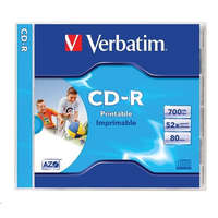 Verbatim Verbatim 80&#039;/700MB 52x nyomtatható CD lemez darabos (43325)
