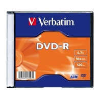 Verbatim Verbatim DVD-R 4.7GB 16x DVD lemez slim tok