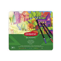 Derwent Derwent "Academy" színes ceruza készlet fém doboz 24 különböző szín (2301938)