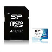 SILICON POWER 64GB microSDXC memória kártya Silicon Power Superior Pro + adapter (SP064GBSTXDU3V20AB)