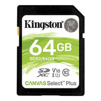 Kingston 64GB SDXC Kingston Canvas Select Plus CL10 memóriakártya (SDS2/64GB)