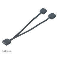 AKASA Akasa Addressable RGB LED elosztó kábel 12cm (AK-CBLD08-12BK)