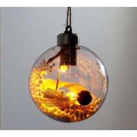 IRIS IRIS Gömb alakú /G/ 8cm meleg fehér műanyag-akril LED-es fénydekoráció (301-03)