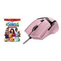 Electronic Arts The Sims 4: Cats & Dogs (PC) + Trust GXT 101P Gav USB egér rózsaszín