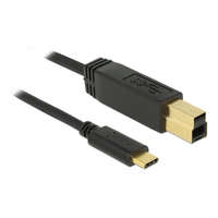 DeLock Delock 83675 USB 3.1 Gen 2 Type-C > Type-B kábel 1m fekete