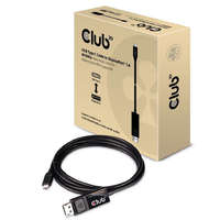 Club 3D CLUB3D USB Type C -> DisplayPort kábel 1.8m fekete (CAC-1557)