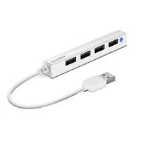 Speedlink Speedlink Snappy Slim 4 portos USB 2.0 Hub fehér (SL-140000-WE)