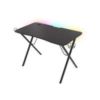 natec Natec Genesis Holm 200 RGB gaming asztal fekete (NDS-1606)