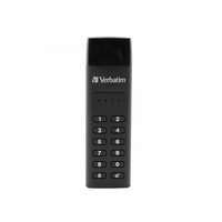 Verbatim Pen Drive 64GB Verbatim Keypad Secure fekete USB-C (49431)