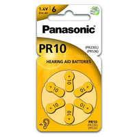 Panasonic Panasonic 1.4V PR10L/6LB Cink-levegő hallókészülék elem (6db / csomag) (PR-230(10)/6LB)