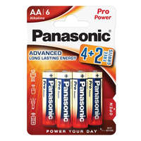 Panasonic Panasonic 1.5V Alkáli AA ceruza elem Pro power (4+2db / csomag) (LR6PPG-6BP4-2)