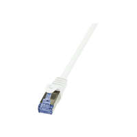 LogiLink LogiLink 10G S/FTP PIMF PrimeLine patch kábel CAT6A 0,25m fehér (CQ3011S)