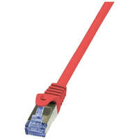 LogiLink LogiLink 10G S/FTP PIMF PrimeLine patch kábel CAT6A 0,25m piros (CQ3014S)