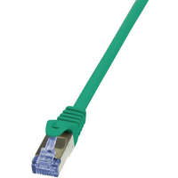 LogiLink LogiLink 10G S/FTP PIMF PrimeLine patch kábel CAT6A 0,25m zöld (CQ3015S)