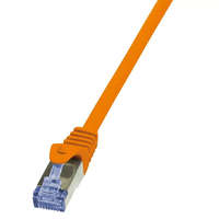 LogiLink LogiLink 10G S/FTP PIMF PrimeLine patch kábel CAT6A 0,50m narancssárga (CQ3028S)