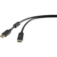 Renkforce DisplayPort kábel [1x DisplayPort dugó - 1x DisplayPort dugó] 1,8 m fekete 3840 x 2160 pixel renkforce