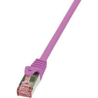 LogiLink RJ45 Hálózati csatlakozókábel, CAT 6 S/FTP [1x RJ45 dugó - 1x RJ45 dugó] 1,5 m Pink LogiLink