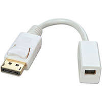 Lindy LINDY Kijelző csatlakozó / Mini DisplayPort Átalakító kábel [1x DisplayPort dugó - 1x Mini DisplayPort alj] Fehér