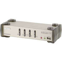 Aten 4 portos USB-s KVM switch, (billentyűzet, video, egér) elosztó, PS/2 és VGA elosztó Aten CS1734B-AT-G