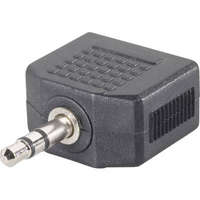 SpeaKa Professional SpeaKa Professional Jack Audio Y adapter [1x Jack dugó, 3,5 mm-es - 2x Jack alj, 3,5 mm-es] Fekete