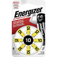 Energizer ZA10 hallókészülék elem, cink-levegő, 1,4V, 91 mAh, 8 db, Energizer ZA10, PR70