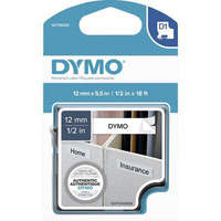 DYMO Feliratozó szalag DYMO D1 S0718060 Poliészter Szalagszín: Fehér Szövegszín:Fekete 12 mm 5.5 m