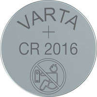 Varta CR2016 lítium gombelem, 3 V, 90 mA, Varta BR2016, DL2016, ECR2016, KCR2016, KL2016, KECR2016, LM2016