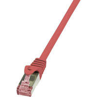 LogiLink RJ45 Hálózati csatlakozókábel, CAT 6 S/FTP [1x RJ45 dugó - 1x RJ45 dugó] 1,5 m, piros LogiLink