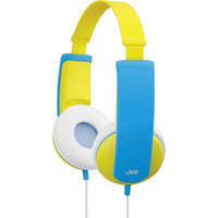 JVC Fejhallgató gyermekeknek, hangerőszabályozóval, sárga/kék, JVC HA-KD5-VE