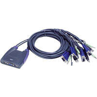 Aten 4 portos KVM switch USB-vel és VGA csatlakozókkal Aten CS64US-AT