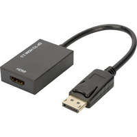 Digitus Digitus Kijelző csatlakozó / HDMI Átalakító [1x DisplayPort dugó - 1x HDMI alj] Fekete Árnyékolt, HDMI-re alkalmas, Ultra HD (4k) HDMI, High ...