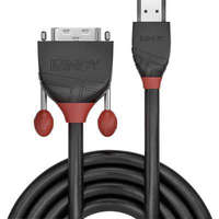 Lindy LINDY HDMI / DVI Csatlakozókábel [1x HDMI dugó - 1x DVI dugó, 18+1 pólusú] 2.00 m Fekete