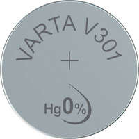 Varta 301 gombelem, ezüstoxid, 1,55V, 95 mAh, Varta SR43SW, SR43, SR1142, V301, D301, 226, D, 280-01, SB-A8, RW34, WS11